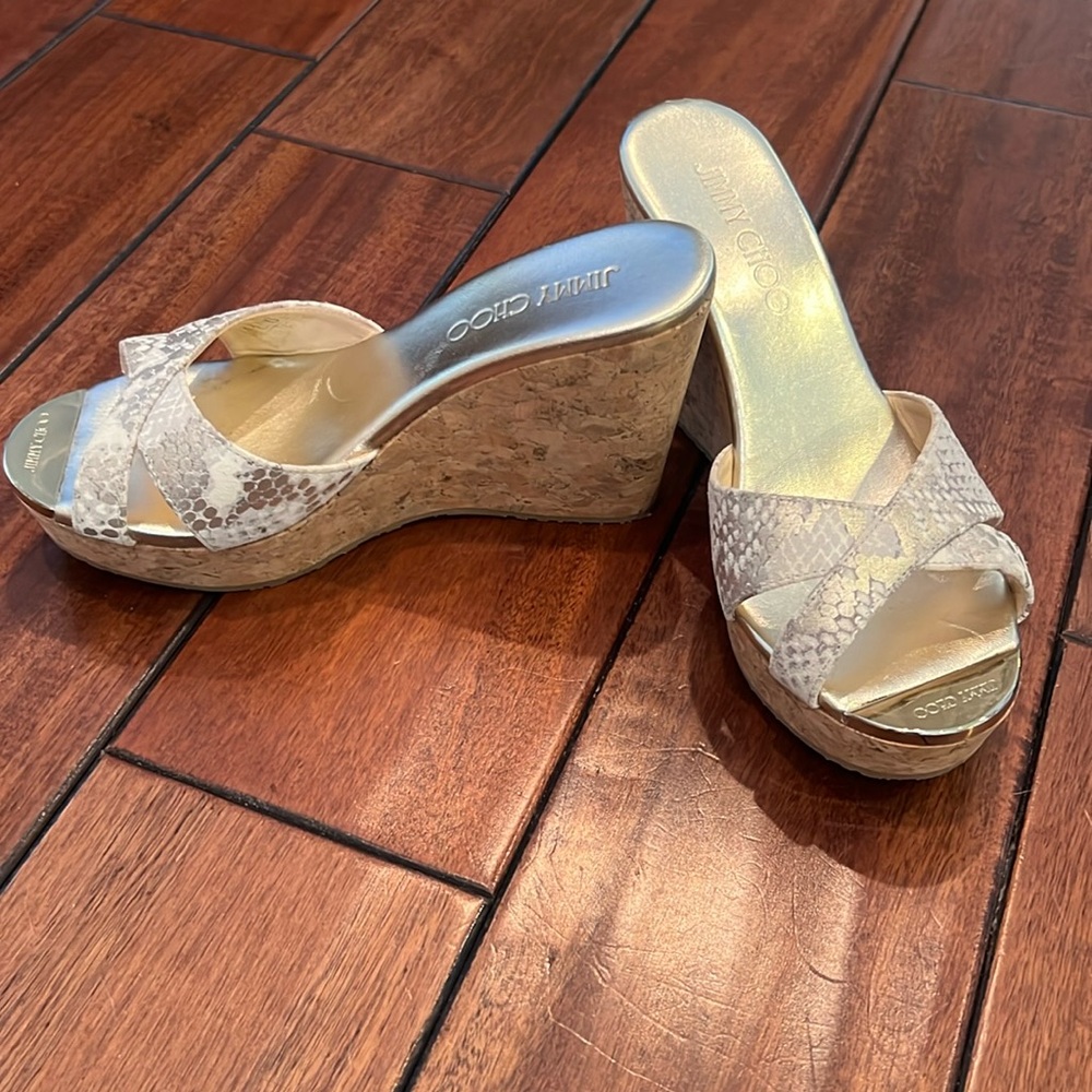 Jimmy Choo barely worn wedge